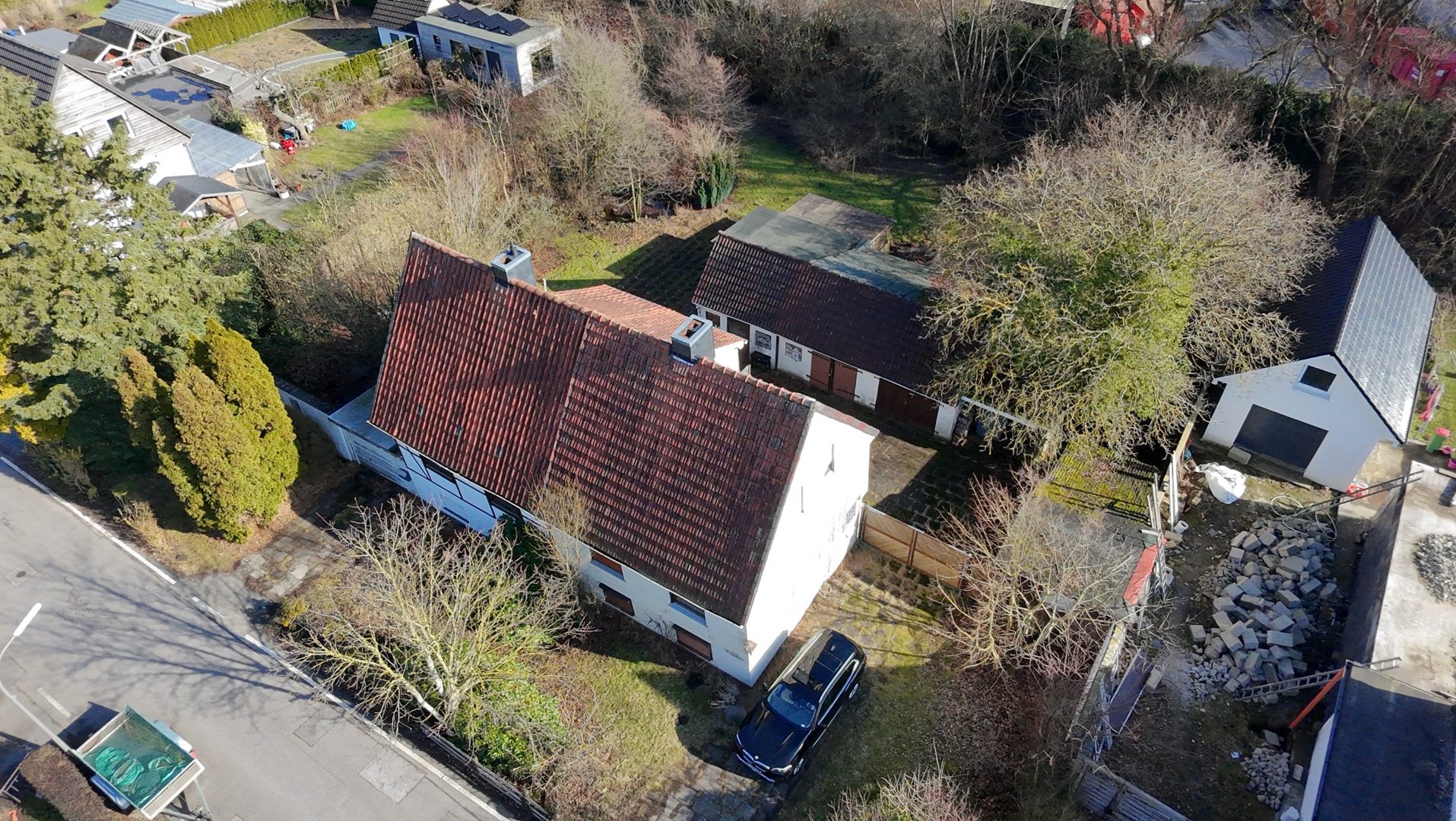 Drohnenaufnahme Frontansicht